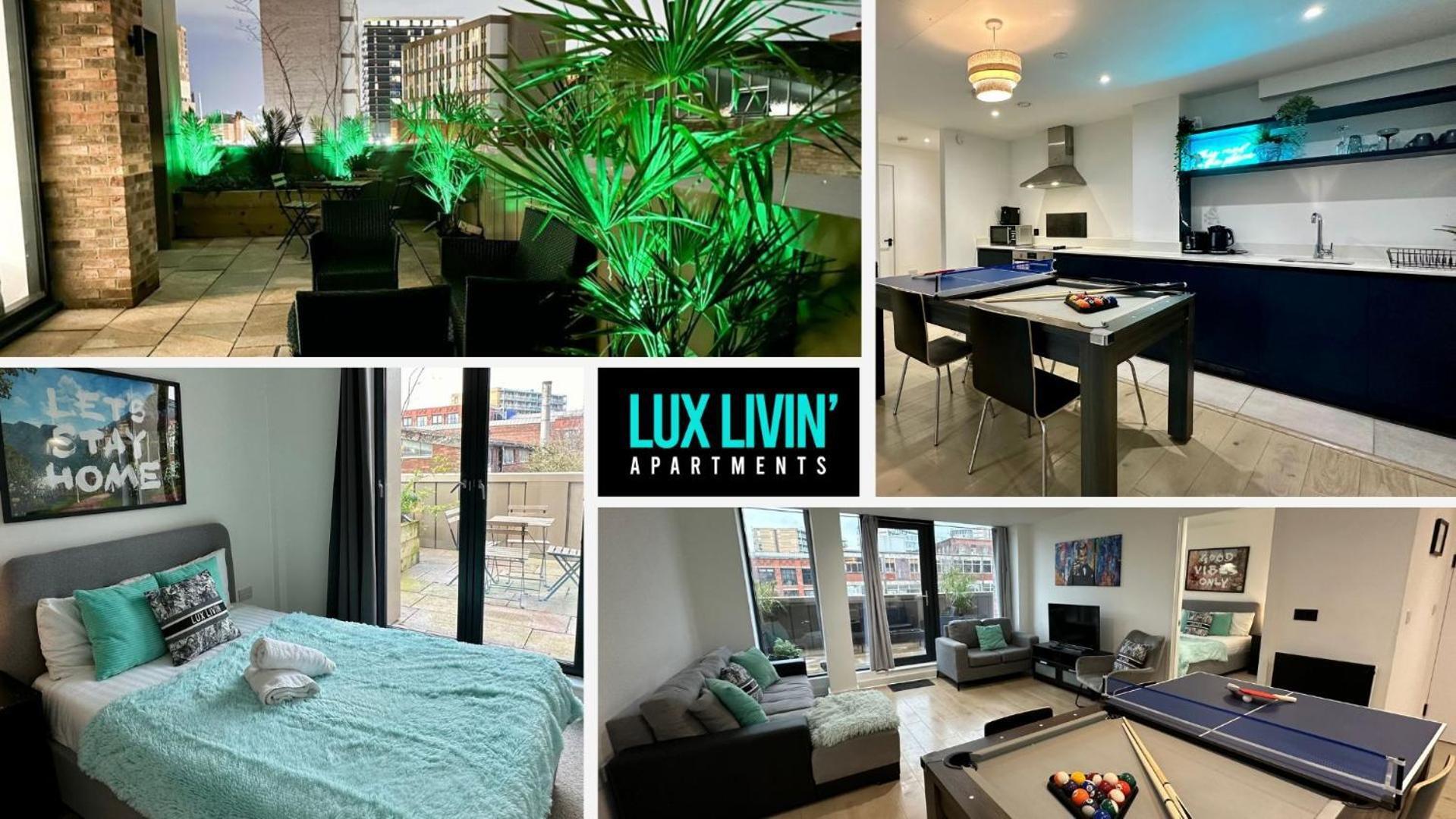 Lux Livin' Apartments - Luxury 2 Bed Apartment With Sky Garden 맨체스터 외부 사진